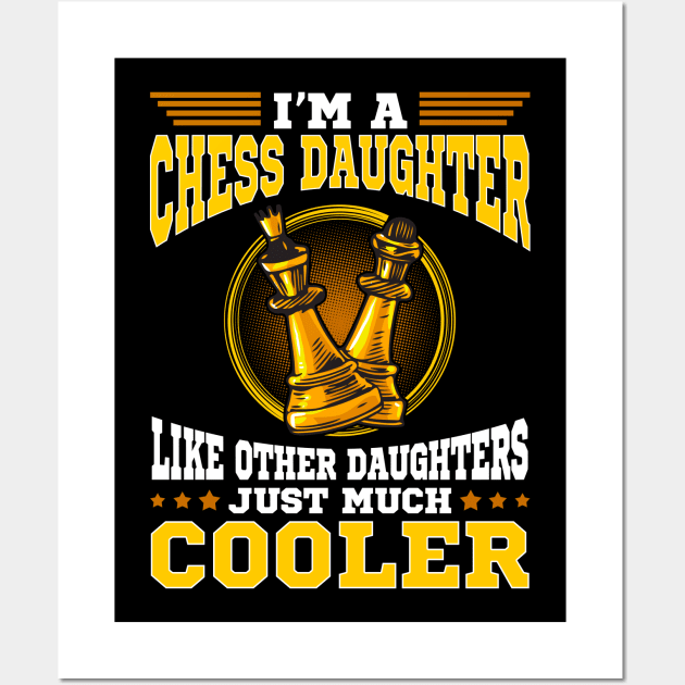 chess daughter T Shirt Wall Art by lateefo